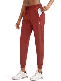 Women's Joggers Pants with Zipper Pockets Tapered Running Sweatpants for Women Lounge, Jogging