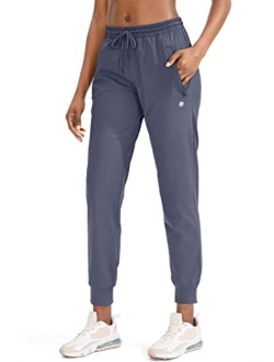 Women's Joggers Pants with Zipper Pockets Tapered Running Sweatpants for Women Lounge, Jogging