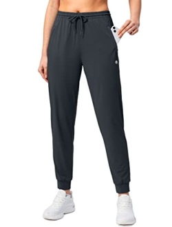 Women's Joggers Pants with Zipper Pockets Tapered Running Sweatpants for Women Lounge, Jogging