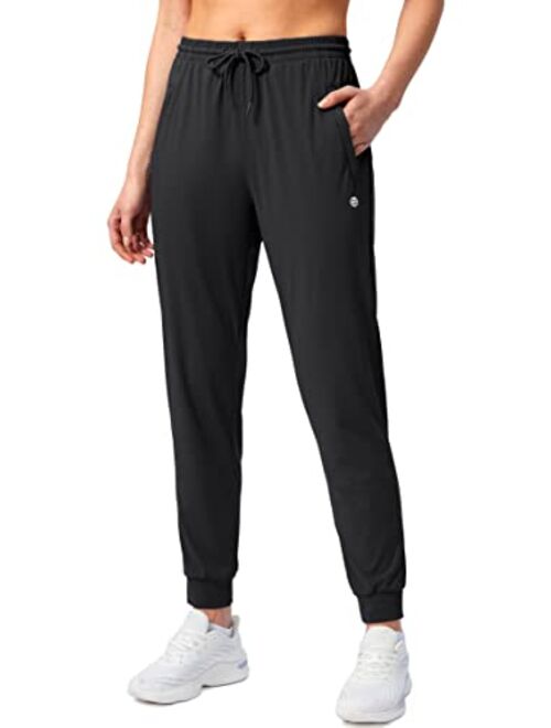 G Gradual Women's Joggers Pants with Zipper Pockets Tapered Running Sweatpants for Women Lounge, Jogging