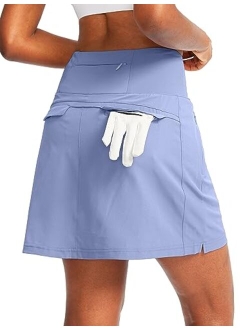 Golf Skorts Skirts for Women with 5 Pockets Women's High Waisted Lightweight Athletic Skirt for Tennis Running