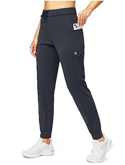 Women's Joggers Pants with Zipper Pockets Stretch Tapered Athletic Joggers for Women Lounge, Jogging, Workout