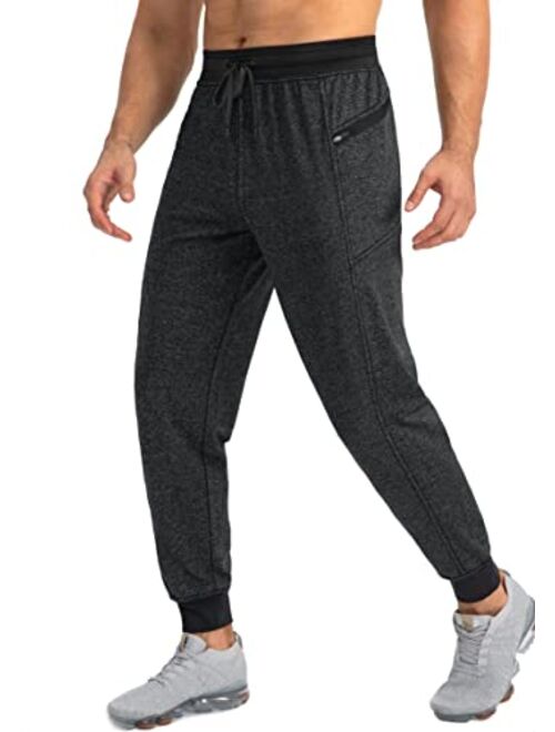 G Gradual Men's Jogger Pants with Zipper Pockets Slim Joggers for Men Athletic Sweatpants for Workout, Jogging, Running