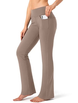 Women's Pants 4 Pockets High Waist Dress Pants Bootcut Yoga Pants