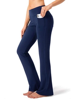 Women's Pants 4 Pockets High Waist Dress Pants Bootcut Yoga Pants