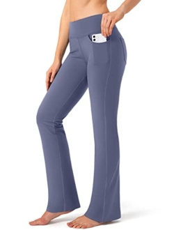 Women's Pants 4 Pockets High Waist Dress Pants Bootcut Yoga Pants