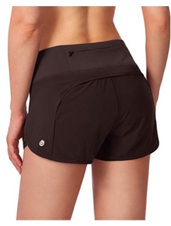 Women's Running Shorts with Mesh Liner 3" Workout Athletic Shorts for Women with Phone Pockets