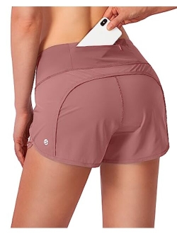 Women's Running Shorts with Mesh Liner 3" Workout Athletic Shorts for Women with Phone Pockets