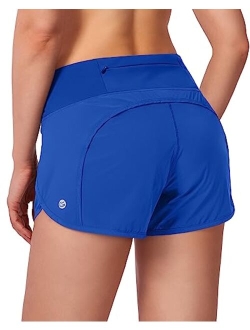 Women's Running Shorts with Mesh Liner 3" Workout Athletic Shorts for Women with Phone Pockets