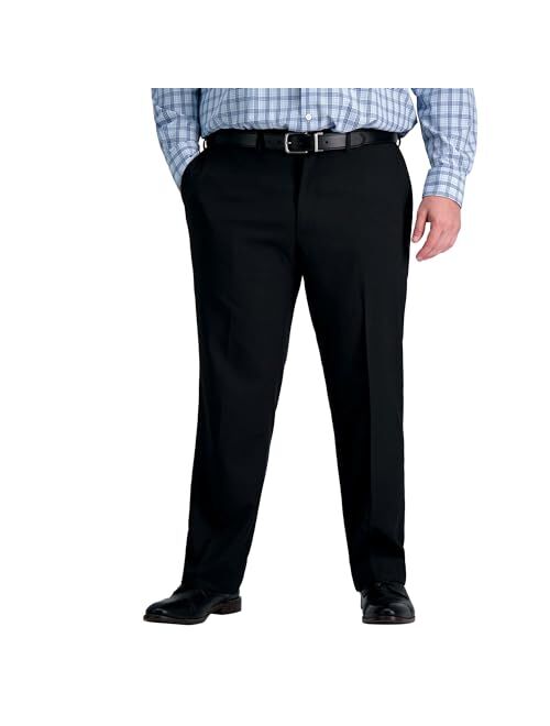 Haggar Men's Premium Comfort Dress Pant-Straight Fit Flat Front Reg. and Big & Tall