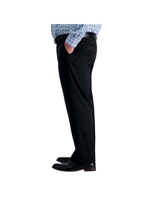 Haggar Men's Premium Comfort Dress Pant-Straight Fit Flat Front Reg. and Big & Tall