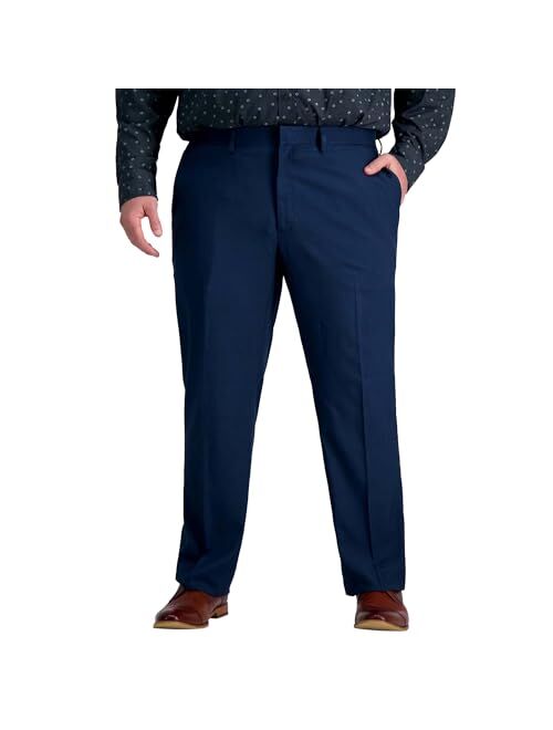 Haggar Men's Premium Comfort Dress Pant-Straight Fit Flat Front Reg. and Big & Tall