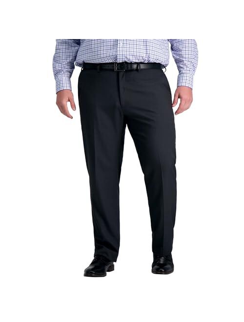 Haggar Men's Premium Comfort Dress Pant-Straight Fit Flat Front Reg. and Big & Tall