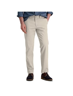 Men's Life Khaki Comfort Flat Front Straight Fit Chino Pant