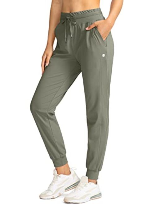 G Gradual Women's Joggers Pants with Zipper Pockets High Waisted Athletic Tapered Sweatpants for Women Workout Lounge