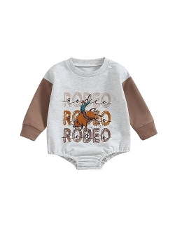 Balaflyie Infant Baby Boy Girl Clothing Fall Long Sleeve Sweatshirt Romper Bodysuit Waffle Knit Onesie Outfit Cute Clothes