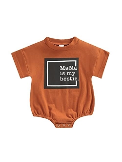 Sasaerucure Newborn Infant Baby Girl Boy Oversized Sweatshirt Romper Long Sleeve Bodysuit Fall Winter Outfit Tops Shirts