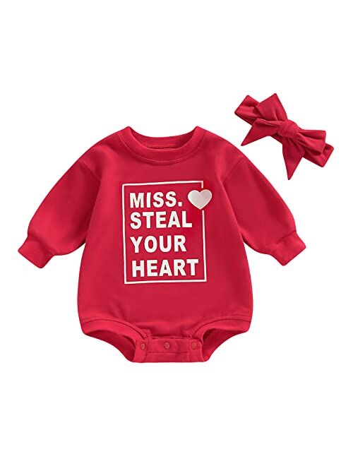 Sasaerucure Newborn Infant Baby Girl Boy Oversized Sweatshirt Romper Long Sleeve Bodysuit Fall Winter Outfit Tops Shirts