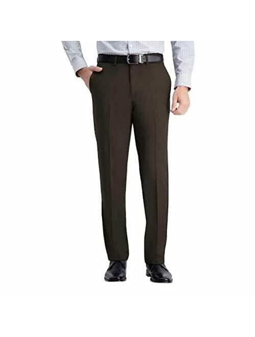 Haggar Men's Comfort Performance Stretch Straight Fit Pant with Super Flex Waistband