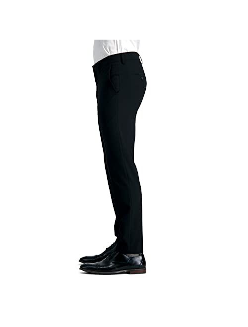 Haggar Men's 4-Way Stretch Ultra Slim Flat Front Dress Pant