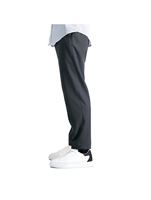 Haggar Men's The Active Series Slim Fit Flat Front Pant