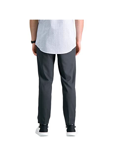 Haggar Men's The Active Series Slim Fit Flat Front Pant