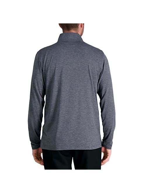 Haggar Men's The Active Series Tech Jersey Stretch Quarter Zip