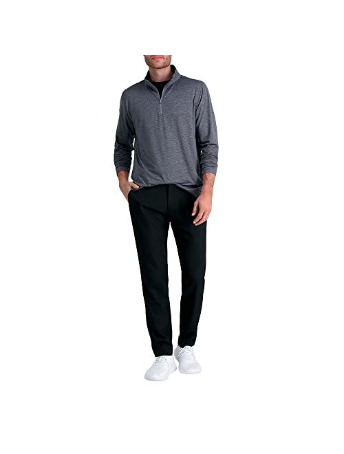 Haggar Men's The Active Series Tech Jersey Stretch Quarter Zip