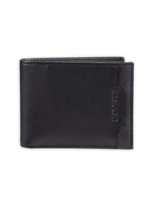 Haggar Men's Leather Traveler Wallet