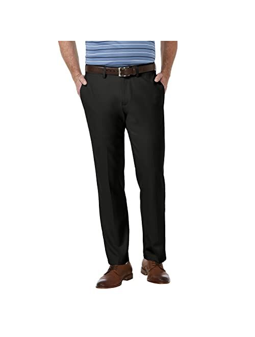 Haggar Men's Cool 18 Pro Straight Fit Flat Front Casual Pant