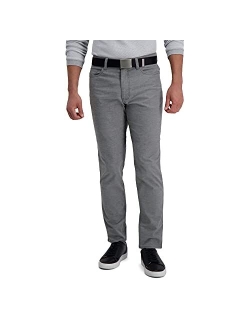 Men's The Active Series Slim/Straight Fit Flat Front Pant