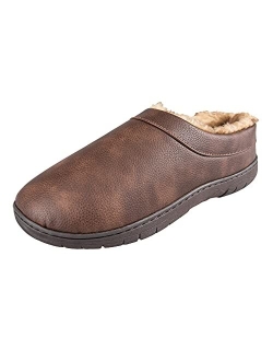 Men's Clog Slipper House Shoe Indoor/Outdoor with Memory Foam Comfort