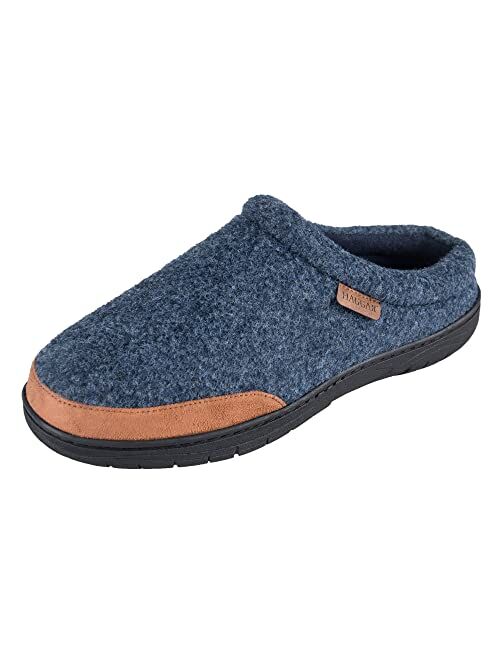 Haggar Men's Clog Slipper House Shoe Indoor/Outdoor with Memory Foam Comfort