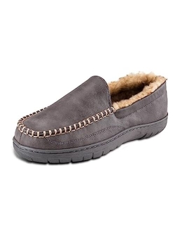 Men's Venetian Slipper Indoor/Outdoor House Shoe with Memory Foam Comfort