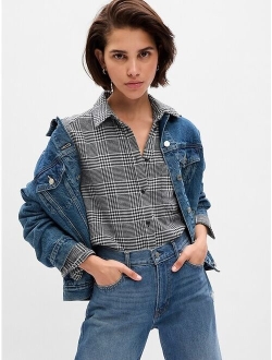 Women's Long Sleeve Button Up Flannel Big Shirt