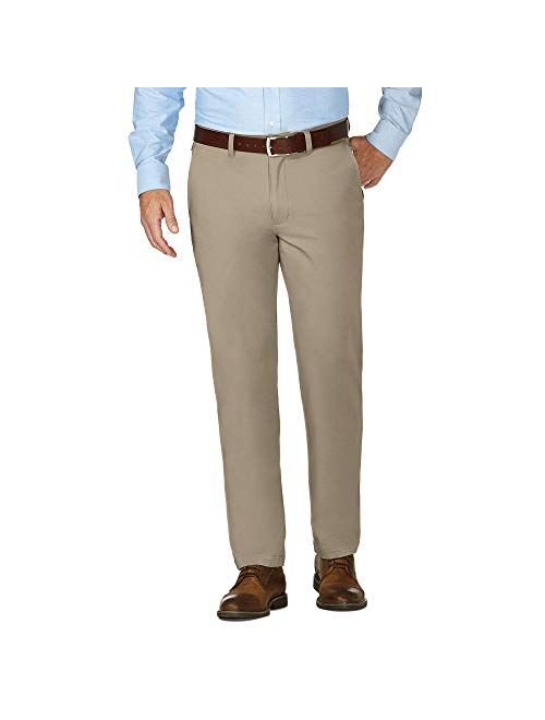 J.M. Haggar Men's Luxury Comfort Slim Fit Stretch Chino Pant