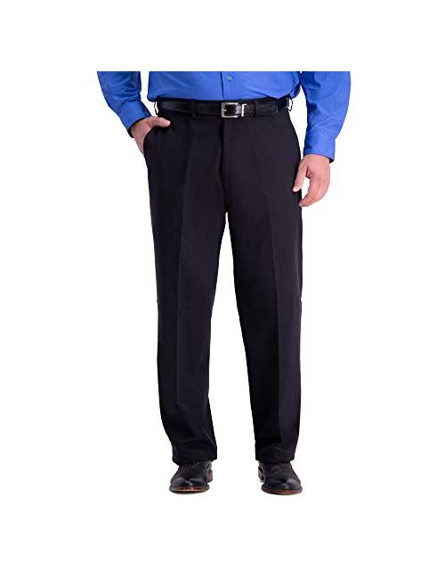 Haggar Men's Work to Weekend Classic Fit Flat Front & Pleat Regular and Big and Tall Sizes