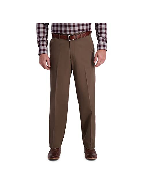 Haggar Men's Work to Weekend Classic Fit Flat Front & Pleat Regular and Big and Tall Sizes