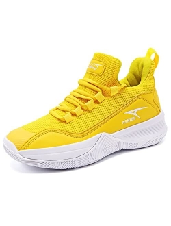 ASHION Mens Basketball Shoes Arch Support Basketball Sneakers Anti Slip Cushion Sports Shoes for Running Walking Training