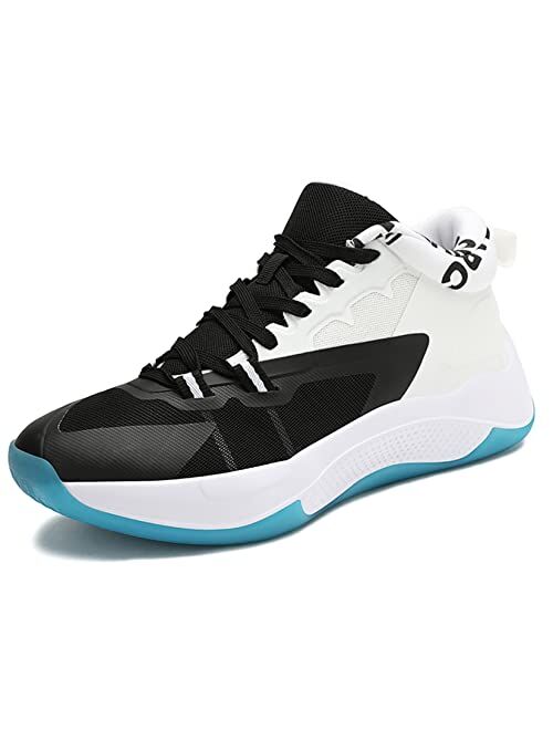 ASHION Mens Basketball Shoes Arch Support Basketball Sneakers Anti Slip Cushion Sports Shoes for Running Walking Training