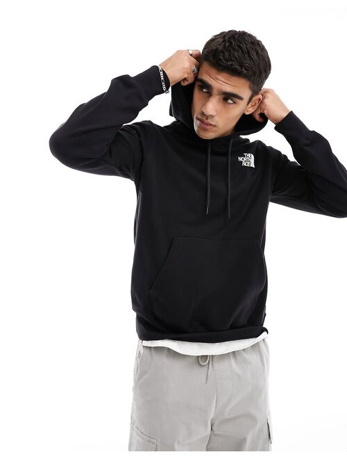 The North Face NSE box logo hoodie in black and white