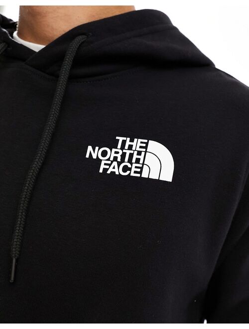 The North Face NSE box logo hoodie in black and white