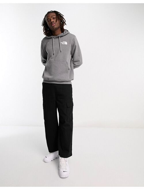 The North Face Box NSE back print hoodie in gray