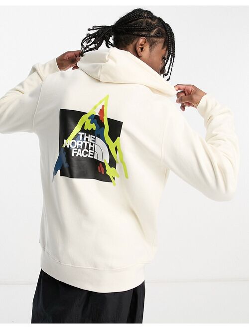 The North Face Places We Love back print hoodie in off-white