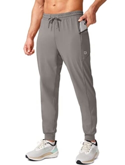 Men's Joggers Pants with Zipper Pockets Stretch Athletic Sweatpants for Men Workout Jogging Running