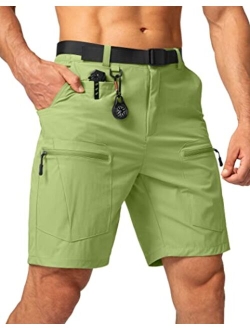 Men's Hiking Cargo Shorts Stretch Quick Dry Outdoor Tactical Shorts for Men with Multi Pocket for Fishing Casual