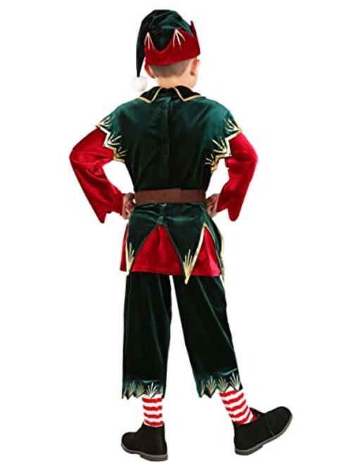 Fun Costumes Boy's Deluxe Holiday Elf Costume