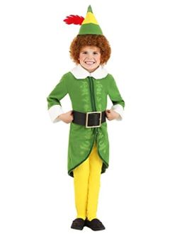 Toddler Buddy The Elf Costume, Green Elf Suit with Hat for Christmas Dress-Up, Holiday Parties, Plays & Cosplay