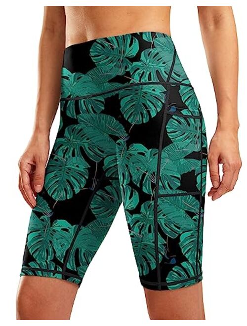 G Gradual Women's 9" High Waisted Swim Board Shorts Tummy Control Swimsuit Bottoms for Women with Liner Pockets