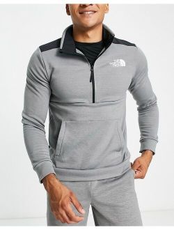 Training Mountain Athletics 1/4 zip sweatshirt in gray